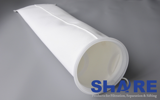 Synthetic Fibers Needle Felt Filter Bag 200um Micron For Depth Filtration