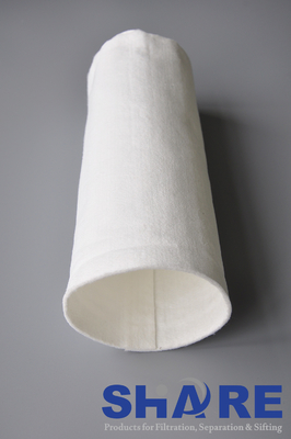 Synthetic Fibers Needle Felt Filter Bag 200um Micron For Depth Filtration