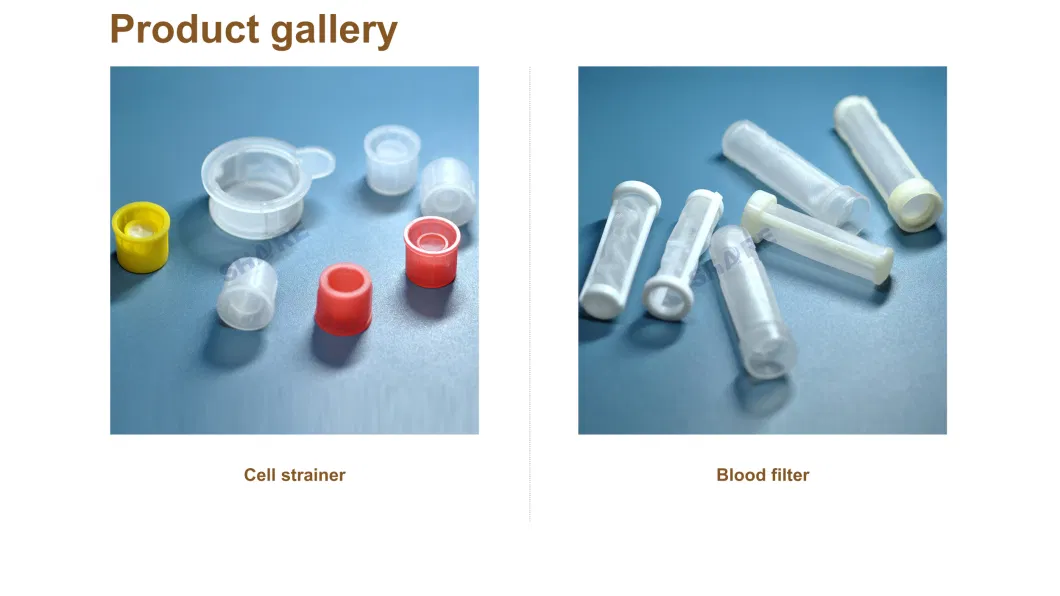 Filtros / filtros / peneiras de plástico com malha de filtro de PP 8