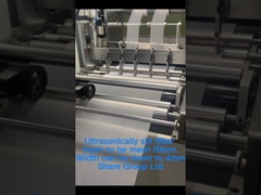 Ultrasonically-Slitting Filter Mesh Ribbons With Closed Edges